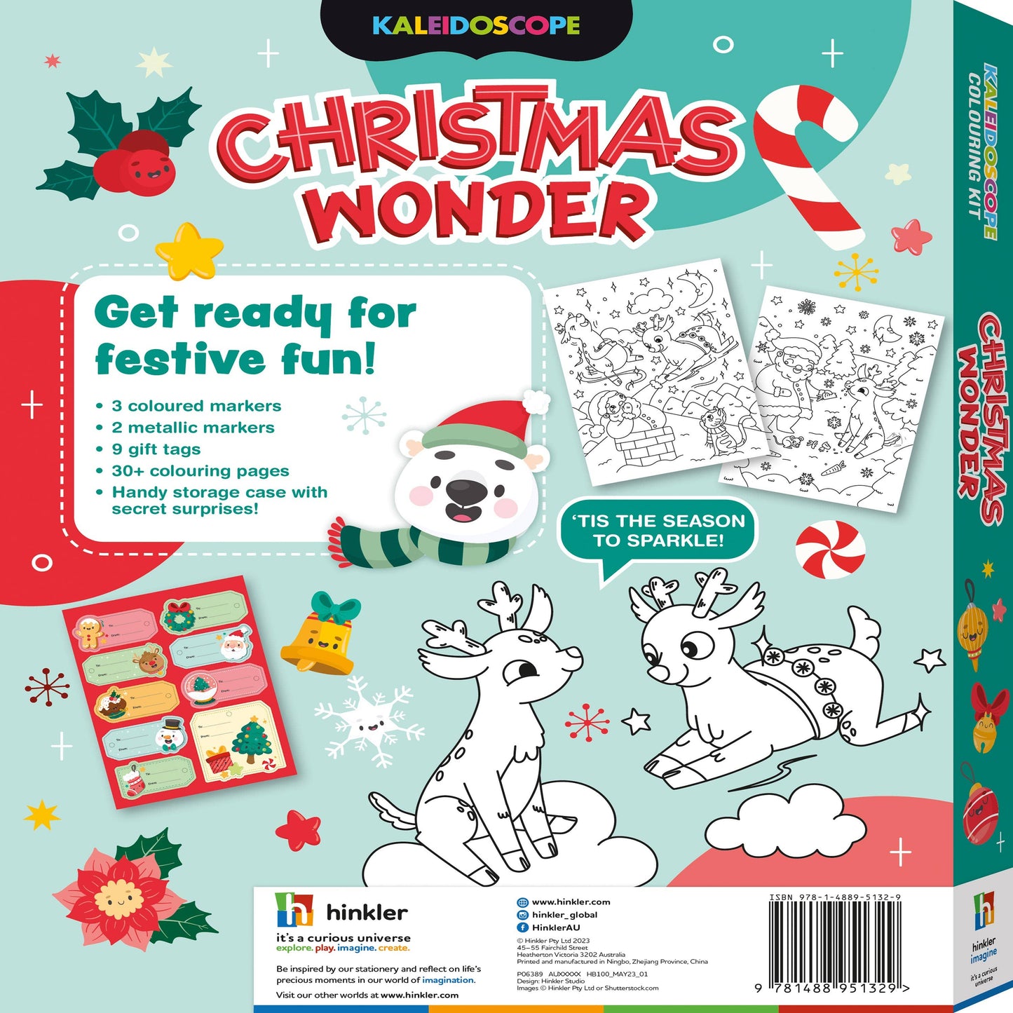 Kaleidoscope Colouring Kit Christmas Wonder