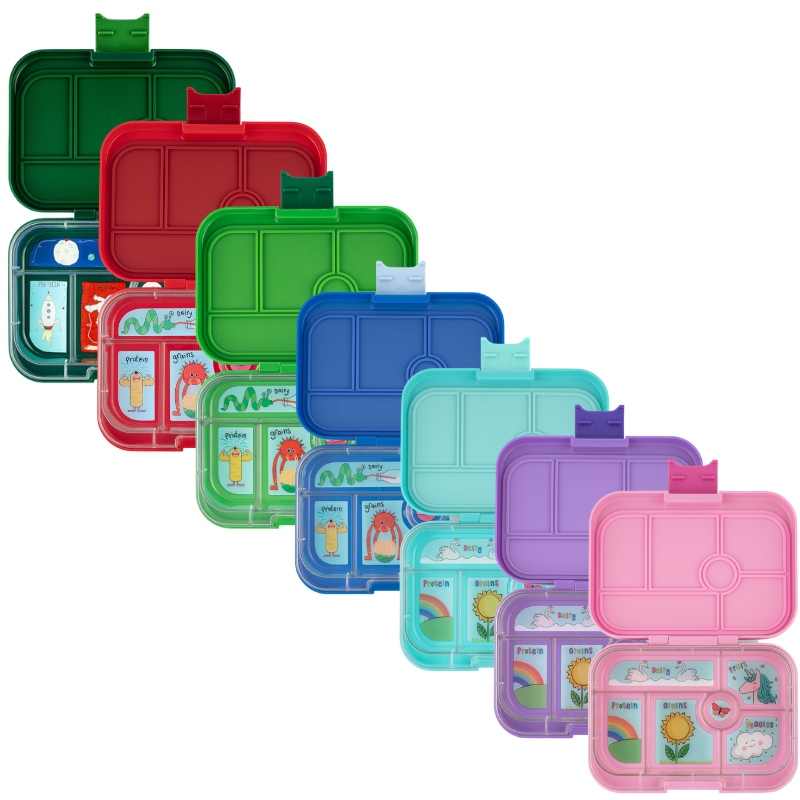 Yumbox Original 6 Compartment Bento Box: Serene Aqua - Paris Tray