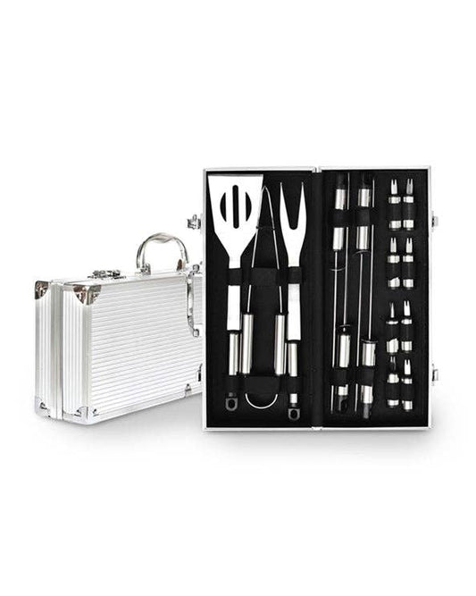 Men's Republic 16 Piece BBQ Set in Aluminium Case