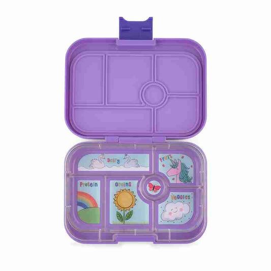 Yumbox Original 6 Compartment Bento Box: Dreamy Purple