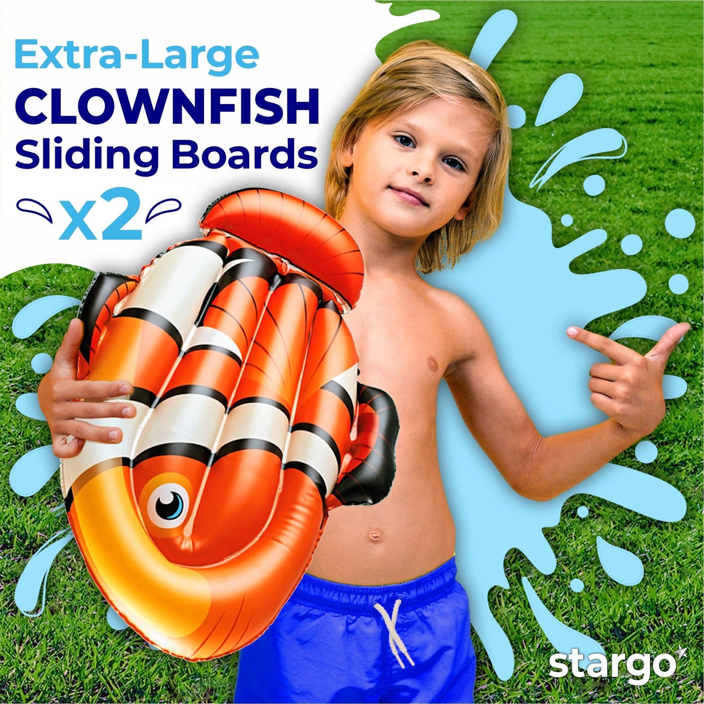 18- Feet Coral Theme Water Slide (5.5 Meters)