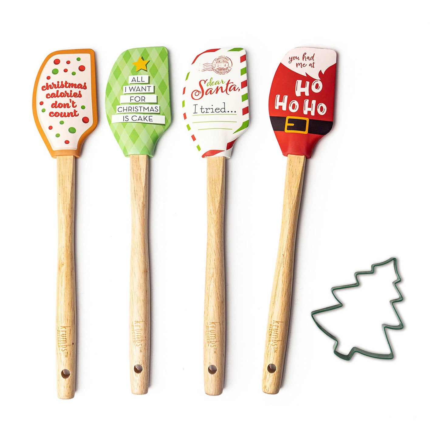 Krumbs Kitchen Christmas Spatula Cookie Cutter Set