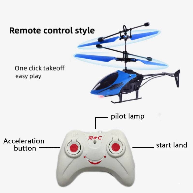 Mini RC Helicopter Safe Fall-resistant Toy