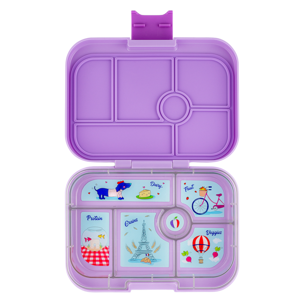 Yumbox Original 6 Compartment Bento Box: Serene Aqua - Paris Tray