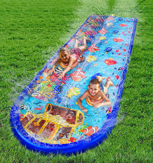 18- Feet Coral Theme Water Slide (5.5 Meters)