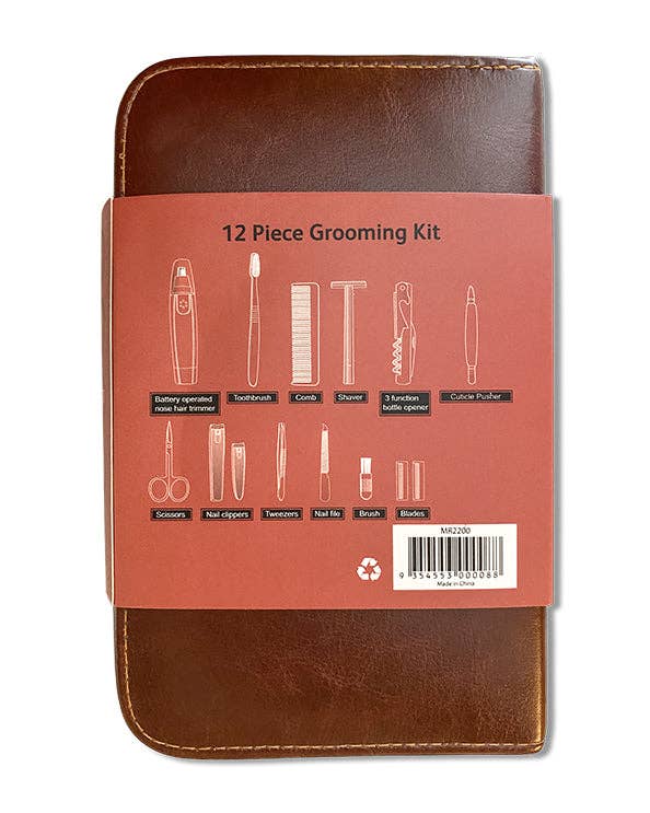 Men's Republic - Men's Grooming Kit - 12 Pieces in Zipper Ba