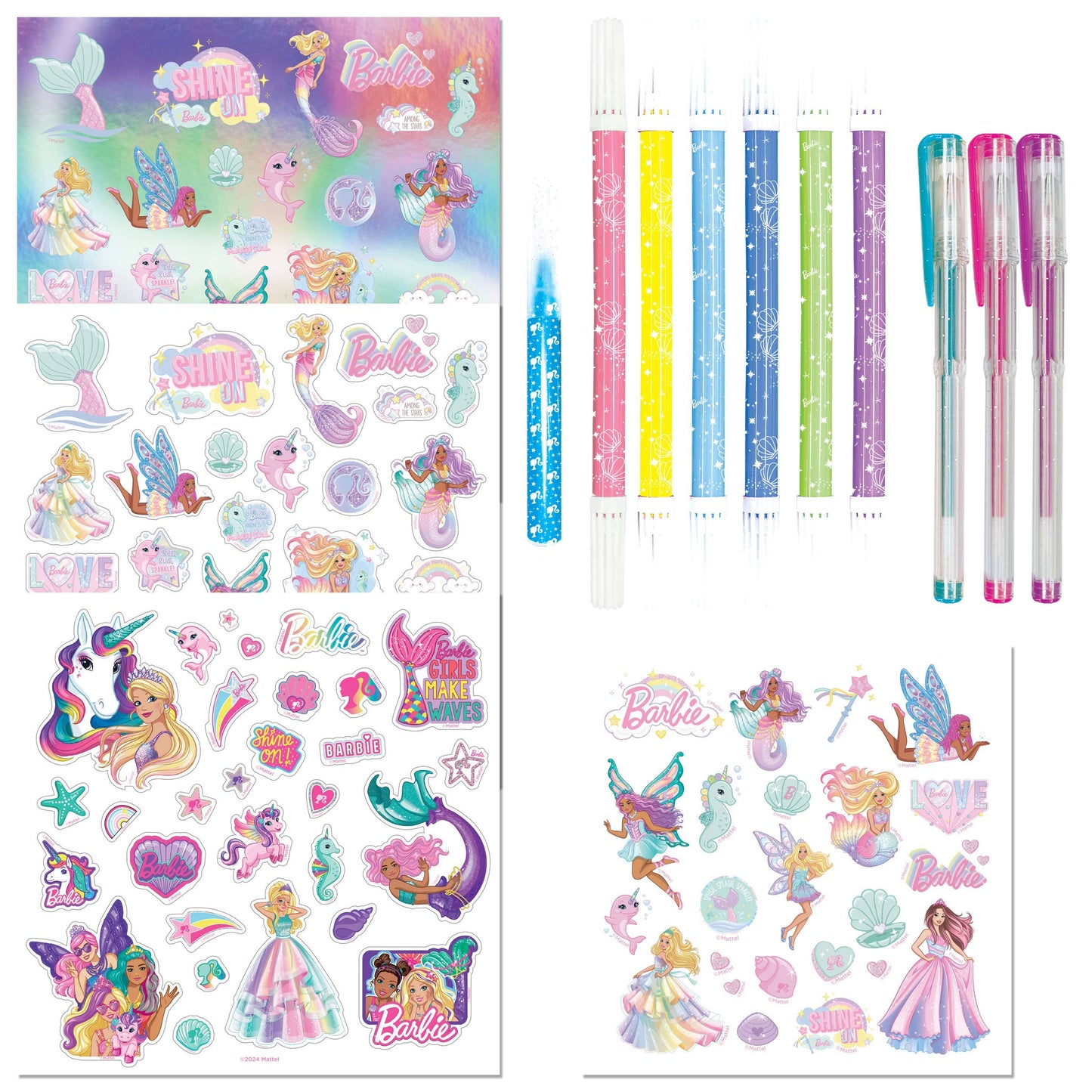 Super Kaleidoscope Barbie Colouring & Activity Kit