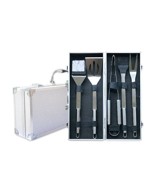 Men's Republic 5 Piece BBQ tool set in Aluminum Case