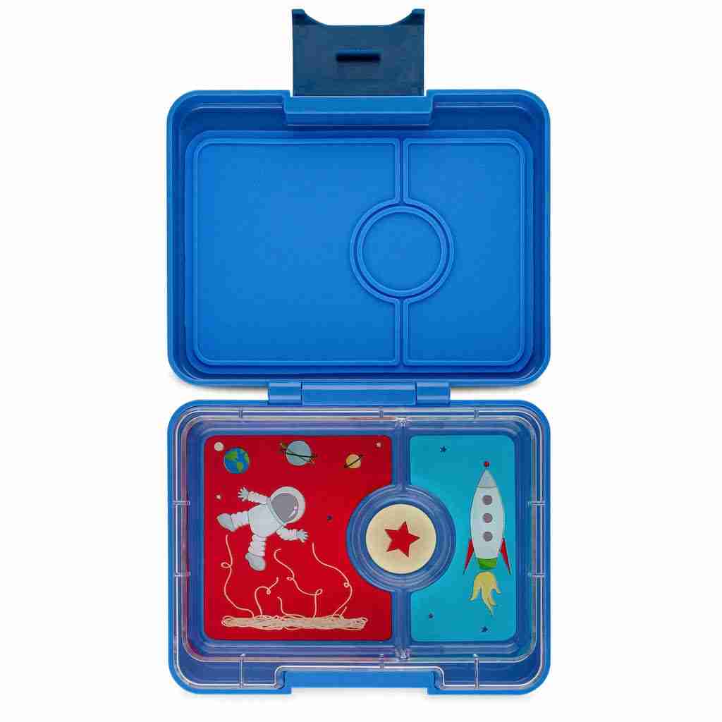 Yumbox Snack 3 Compartment Bento Box: Fifi Pink - Rainbow Tray