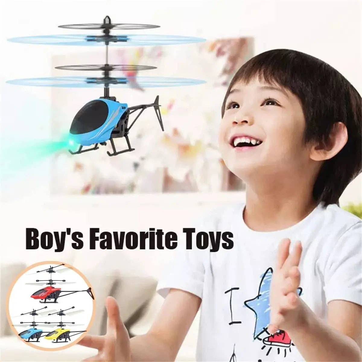 Mini RC Helicopter Safe Fall-resistant Toy