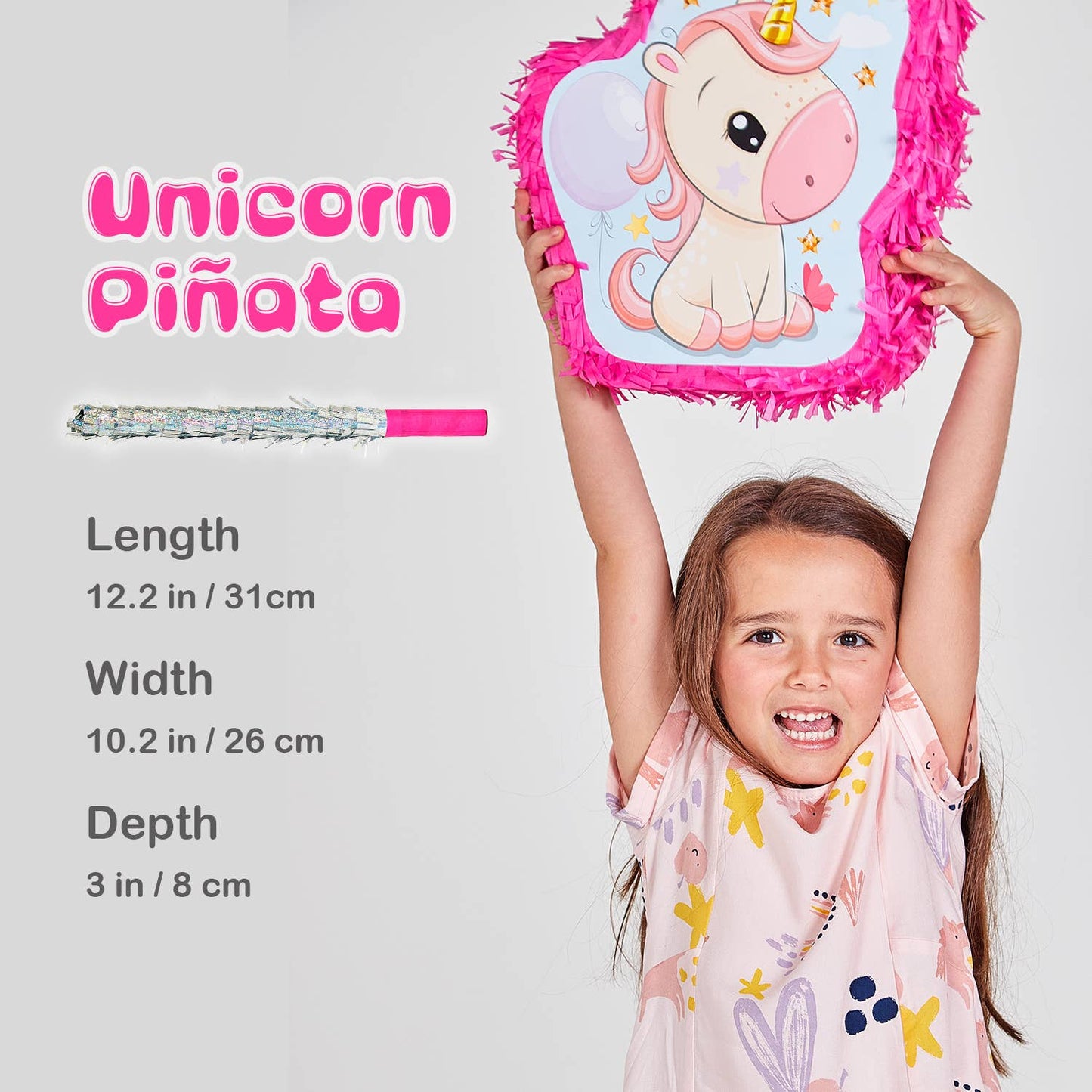 Unicorn Pinata Theme Birthday Party Favor Treasure Hunt Game