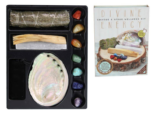 Palo Santo Smudge and Stone Wellness Kit