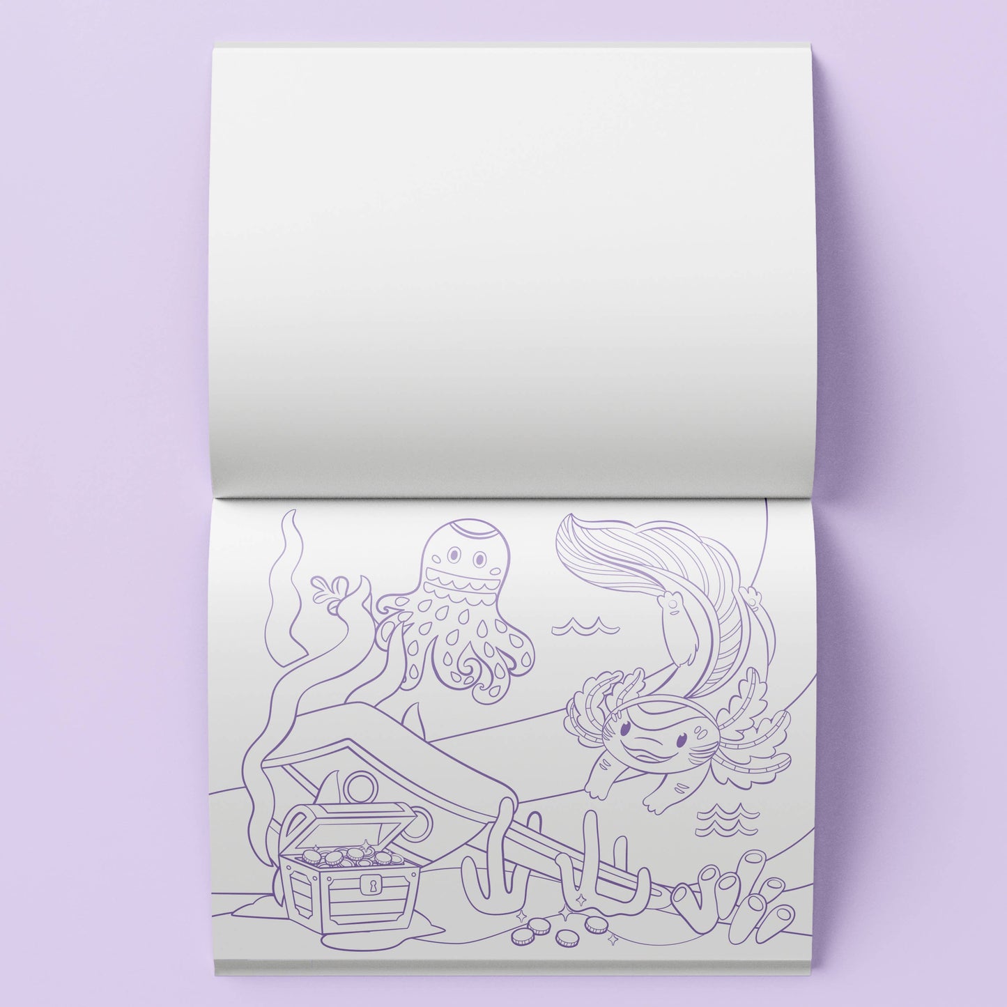 Axolotls Colouring Set with Lap Desk