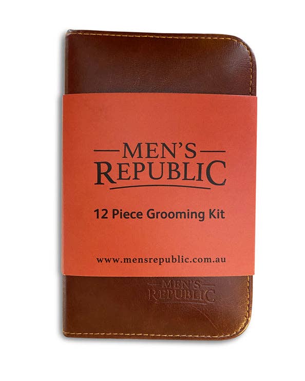 Men's Republic - Men's Grooming Kit - 12 Pieces in Zipper Ba