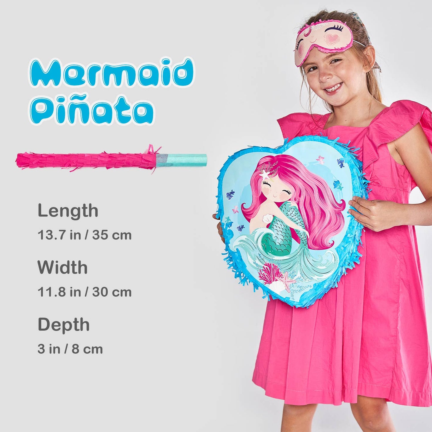 Mermaid Pinata Theme Birthday Party Favor Treasure Hunt Game